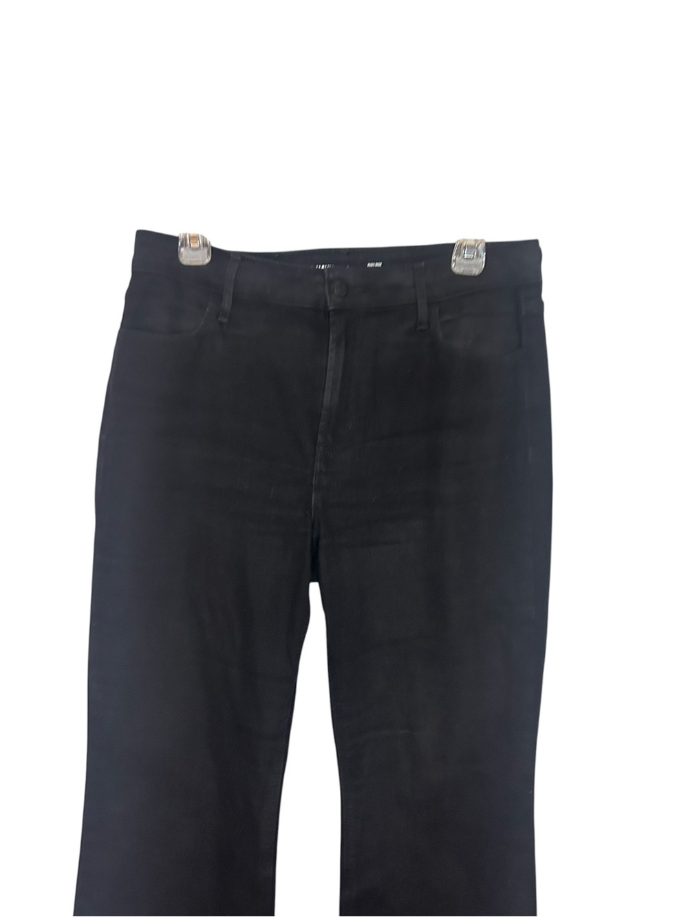 Old Navy High Rise Wow Flare Jeans Black Size 10 Stretch Denim - Picture 7 of 8
